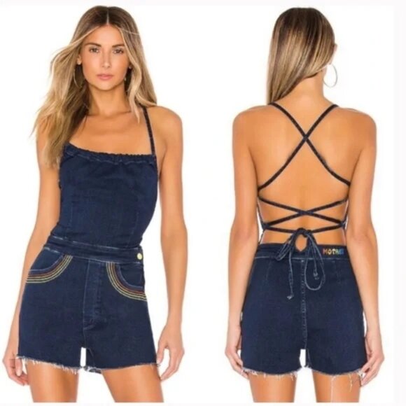 MOTHER Pants - Mother The Tie Back Hustler Short Fray